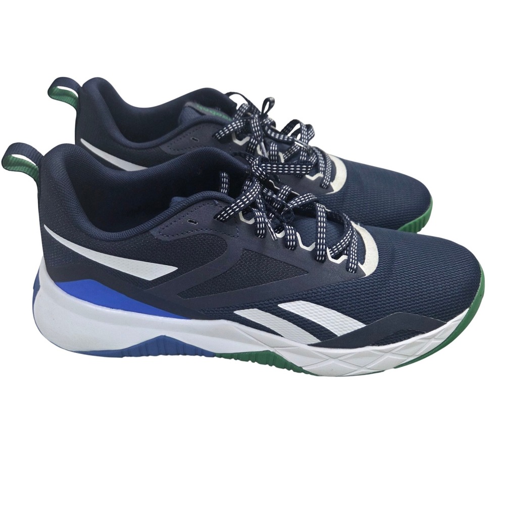 Reebok Nanoflex TR 2.0 Mens Navy Blue Green Training Shoes HP9242 Size 10